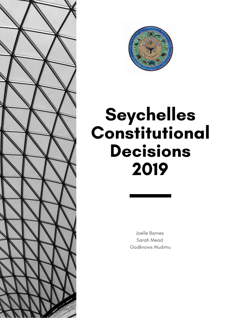 8 JULY 2020 - SUMMARY OF CONSTITUTIONAL DECISIONS DELIVERED IN 2019